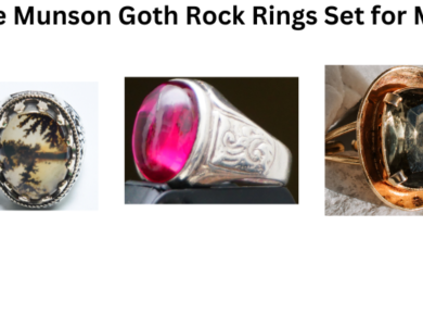 Eddie Munson Goth Rock Rings Set for Men